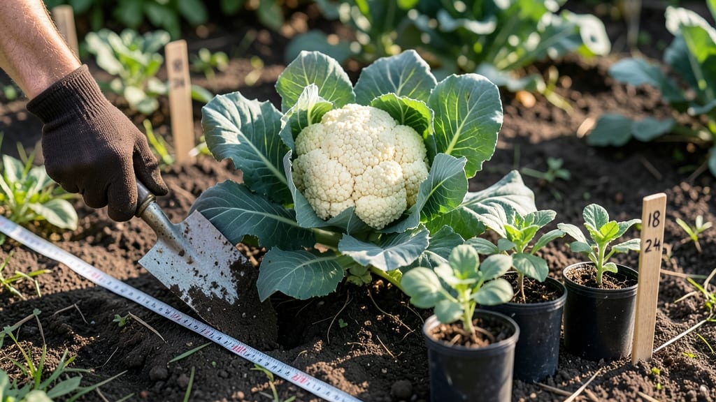 Spacing Cauliflower Plants: Crowding Mistakes That Stunt Growth (And How to Fix)