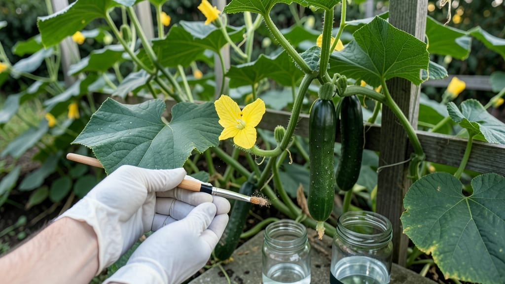 How to Pollinate Cucumbers Without Male Flowers: Hand-Pollination Tricks for Female-Focused Harvests