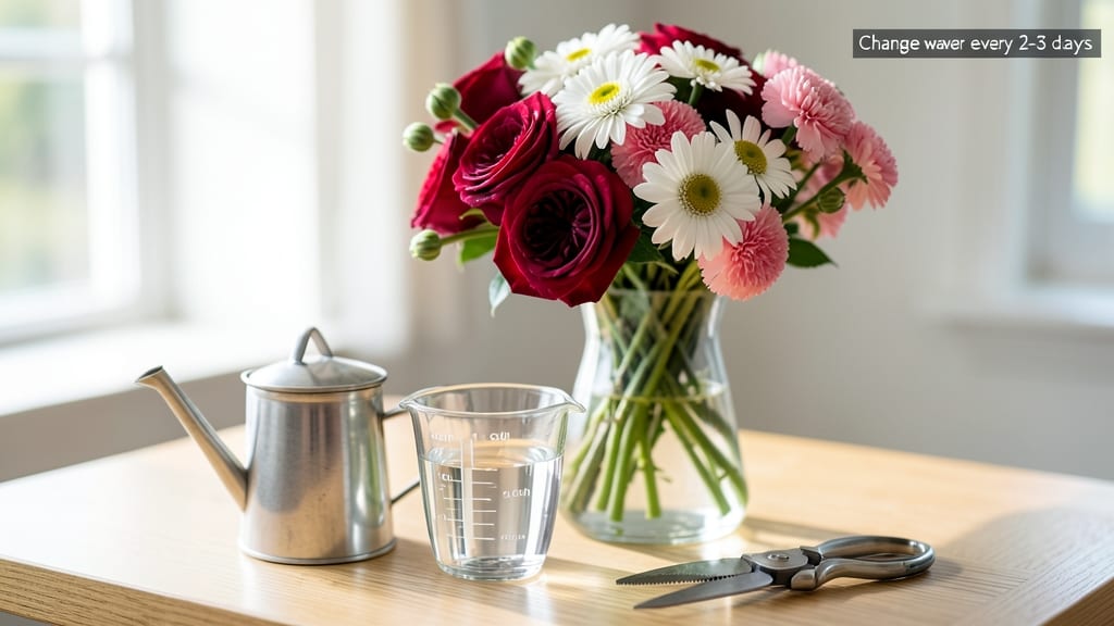 How Much Water Do Flowers Need in a Vase: Change Water Every 2 Days to Prevent Mold & Keep Blooms Fresh