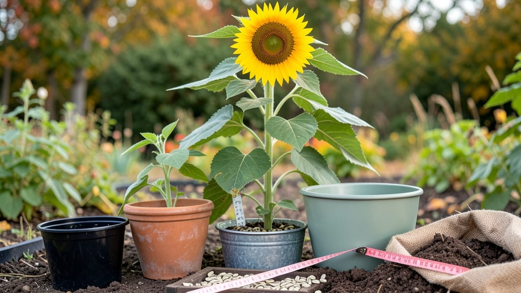 How Big of a Pot for Sunflowers: Space-Saving Sizes for Tall Varieties